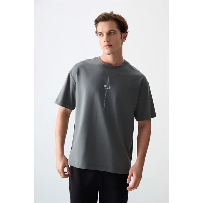 Oversized Geprinte Crew Neck T-shirt