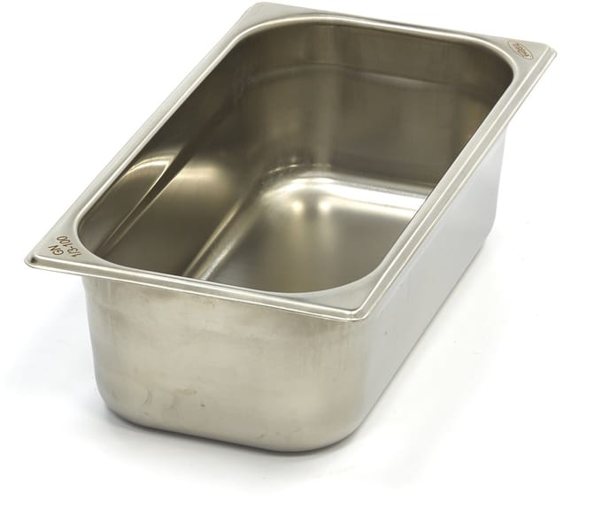 Gastronorm Bak - 1/3 GN - 10 cm Diep - RVS