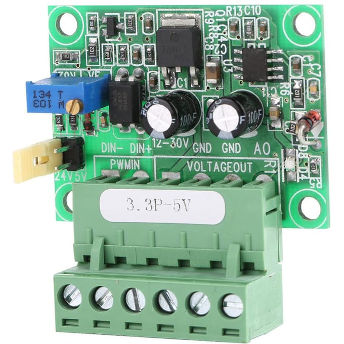 3.3V PWM-signaal naar 05V spanningsomzetter DA DigitaalAnaloog PLC-module