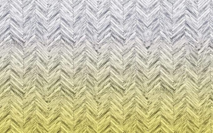 Fotobehang - Herringbone Yellow 400x250cm - Vliesbehang