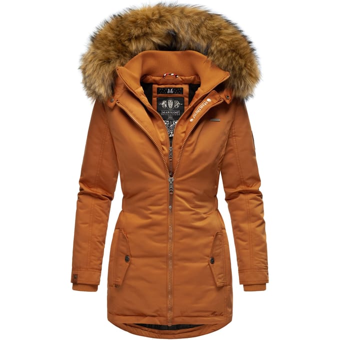 Marikoo dames winterjas – Sanakoo, warm met afneembare bontkraag