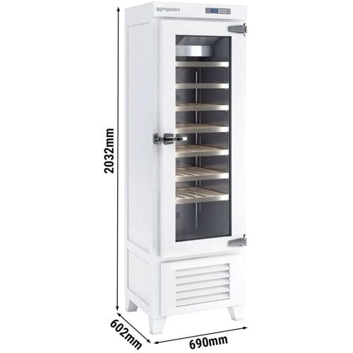 GGM Gastro Weinkühlschrank - Echtholz - 1 Klimazone - 265 Liter - max. 42 Flaschen Wit
