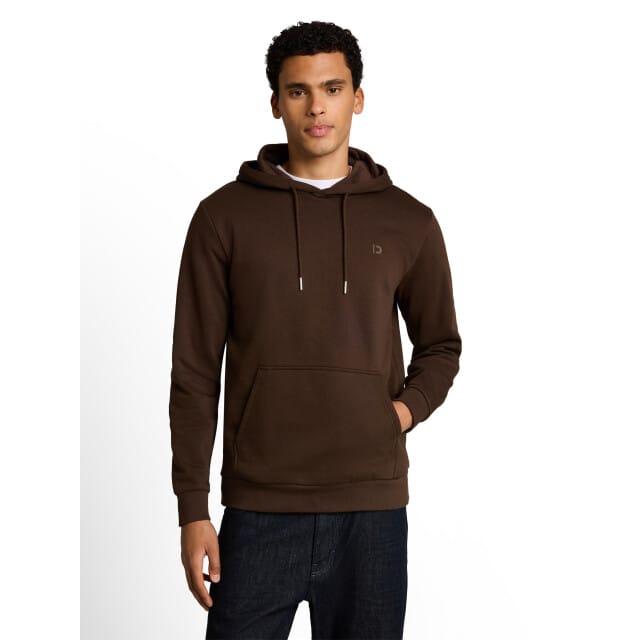 Tom Tailor Denim - Basic hoodie - Maat XL - cool dark brown
