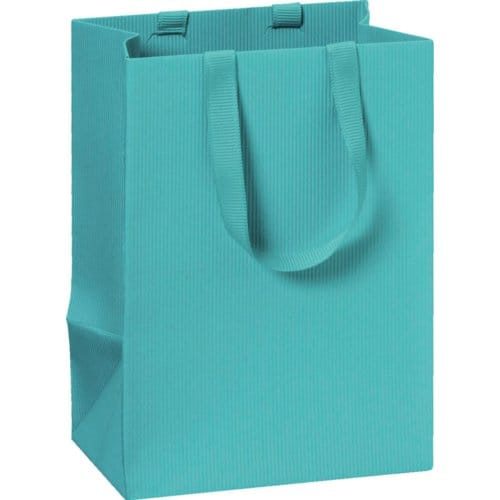 Stewo geschenktasje one colour turquoise, formaat 10 x 8 x 14 cm
