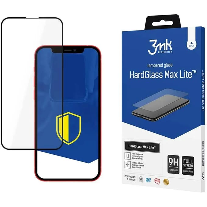 Versterkt gehard glas 3MK Apple iPhone 13 Pro Max - HardGlass Max Lite™