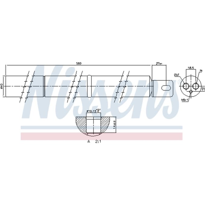 Droger, airconditioningsysteem NISSENS 95531