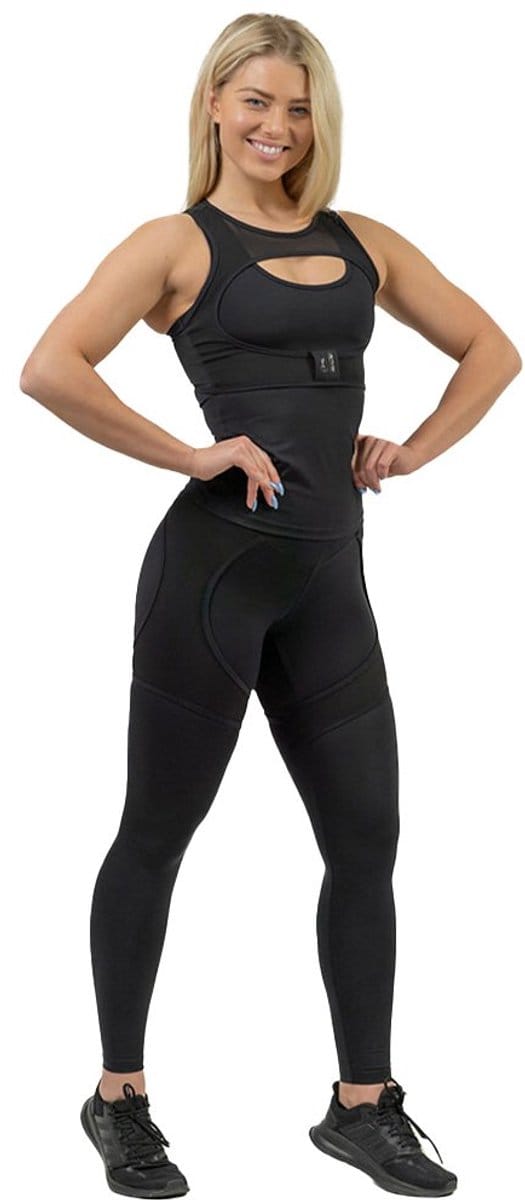 Nebbia Intense Mesh Leggings Met Hoge Taille Zwart XS Vrouw
