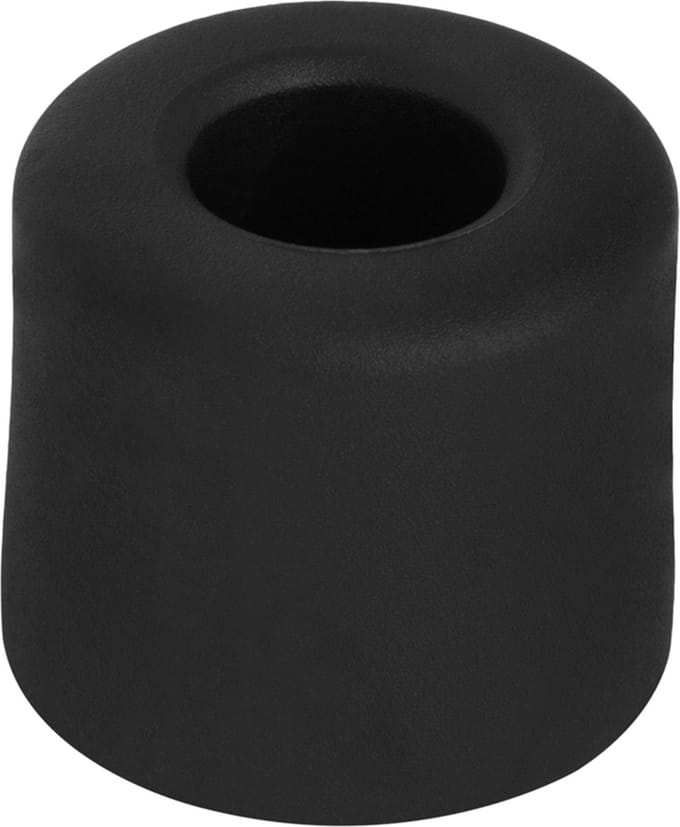 Deltafix Deurbuffer - deurstopper - zwart - rubber - 30 x 25 mm - schroefbevestiging