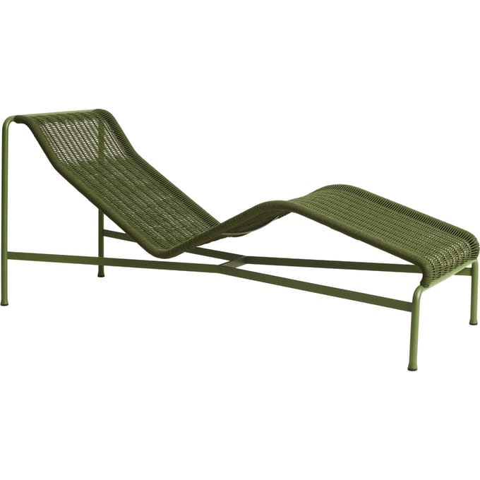 HAY Palissade Cord Chaise Longue - olive