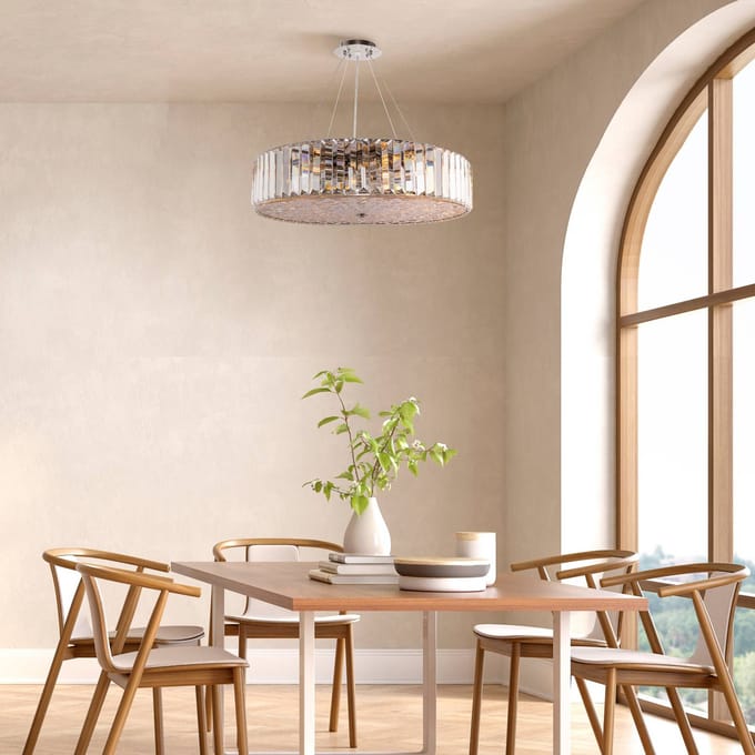 Maytoni Recinto hanglamp, Ø 53 cm, glas, 8 x E27