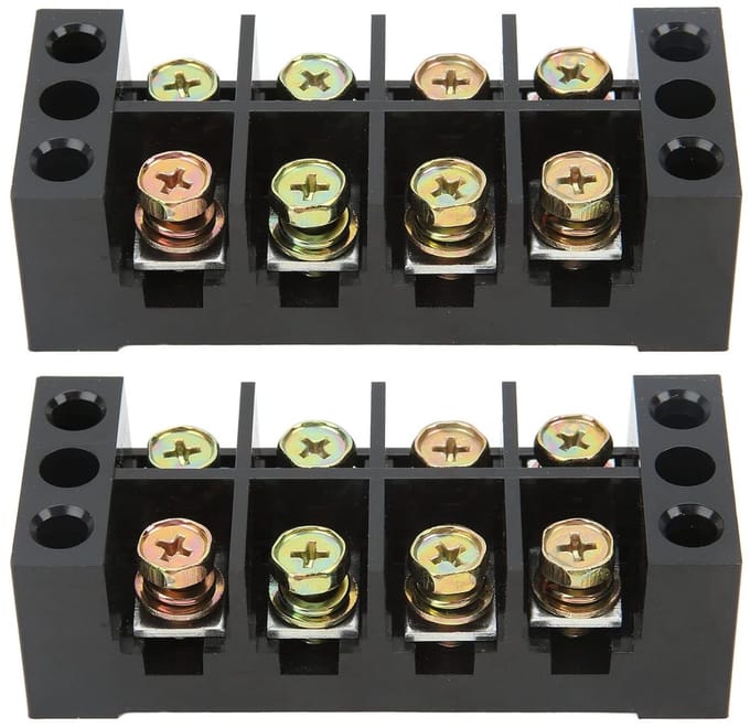 600V 60A Terminal Strip Blok met 3 Groottes en 4 Posities voor Aardeverbinding en Elektrische Installaties