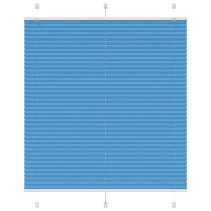 vidaXL - Plissé - rolgordijn - 120x100cm - stofbreedte - 119,4cm - polyester - blauw