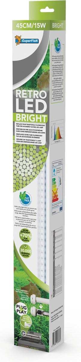 Superfish Led Superbright T8/T5/15w 45 cm - Verlichting - 15 Watt