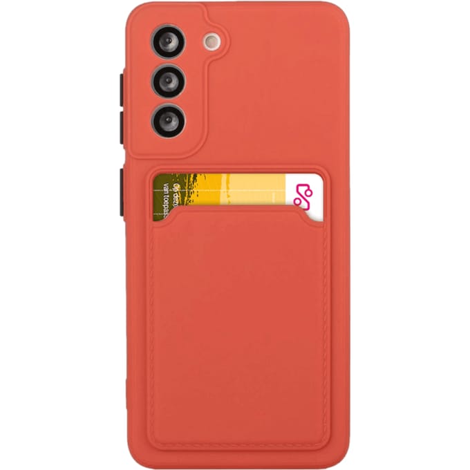 CaseBody Samsung Galaxy A14 Telefoonhoesje met Kaarthouder Rood