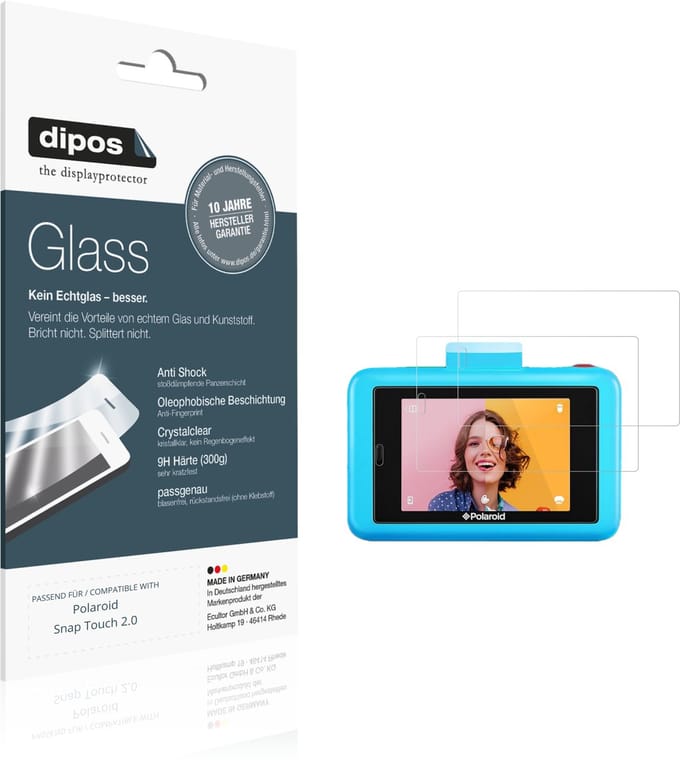 dipos – 2x Pantserfolie geschikt voor Polaroid Snap Touch 2.0 | 9H Screenprotector