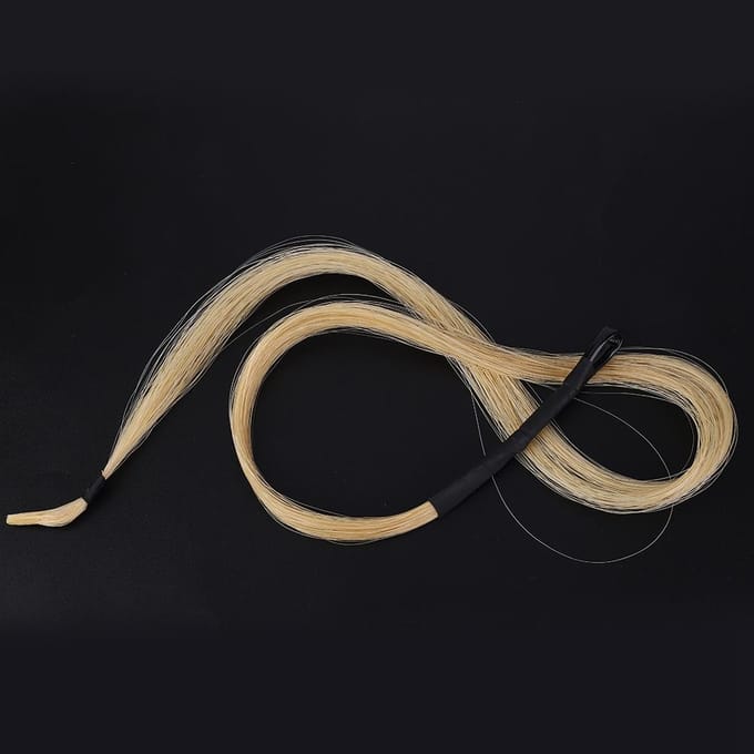 BY304 Duurzame Paardenhaar Erhu Strijkstokharen Accessoire voor Viool Altviool Cello Instrumenten beige