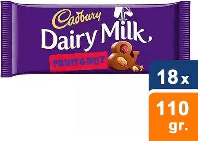 Cadbury - Dairy Milk Fruit & Nut - 18x 110g