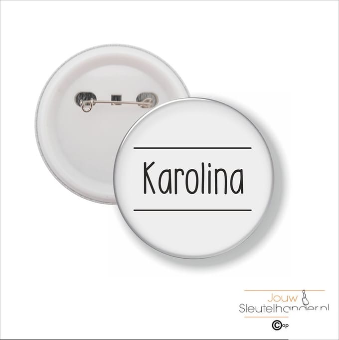 Button Met Speld 58 MM - Karolina