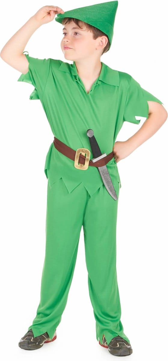 Vegaoo - Lichtgroen Robin hood pak voor jongens