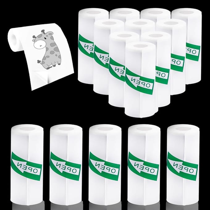 Thermisch Printer Papier 15 Rollen 57 x 25mm voor Mini Sticker Printer en Camera voor Kinderen