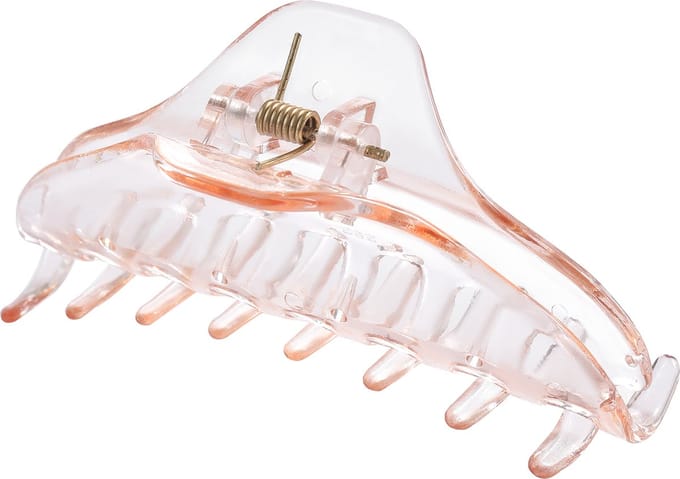 Emilie collection - haarklem - transparant - rosé - doorzichtig