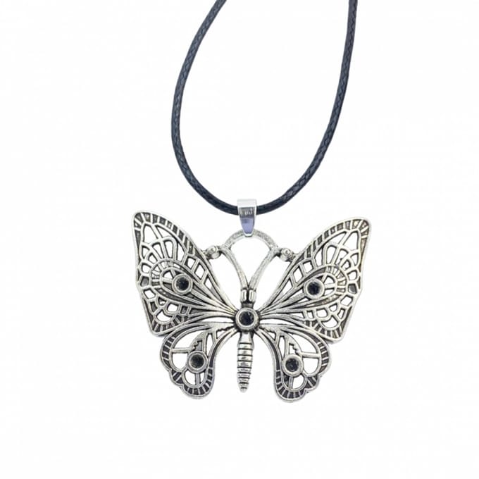 Ketting zilverkleur vlinder verstelbaar - Charme Bijoux