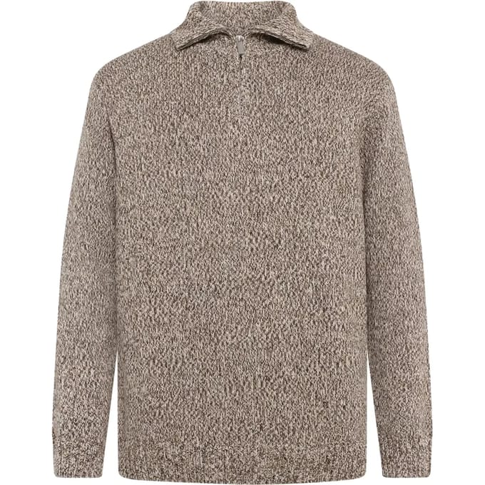 Pull kwart rits KnowledgeCotton Apparel