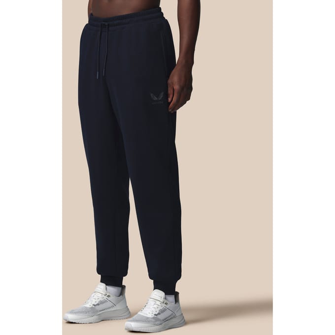 Heren Adapt Katoen Fleece Joggers - Marineblauw
