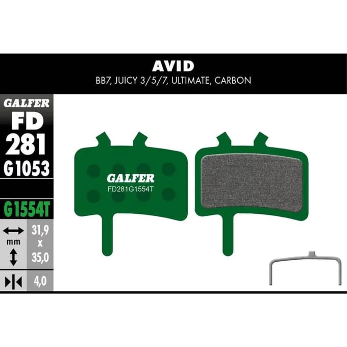 Remblok Galfer Avid Bb7, Juicy 3/5/7/Ultimate/Carb. Promax 950