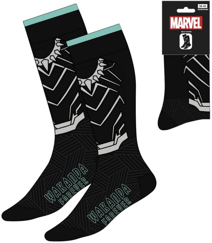 Avengers Wakanda Forever volwassen lange beensokken 38/45