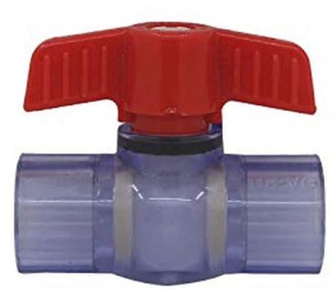 Kogelventiel PVC Afsluiter voor Lijmverbinding - Diverse Maten 20-63mm