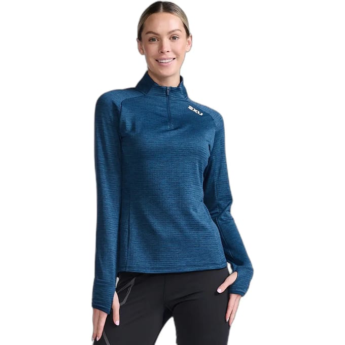 Damestrui met lange mouwen en 1/4 rits 2XU Ignition