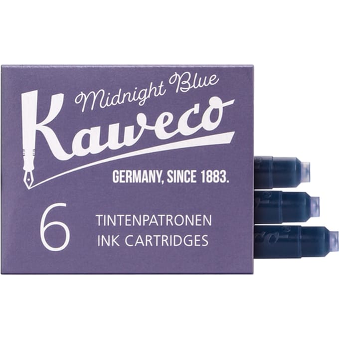 Kaweco Vulpen Inktpatroon - Per 6 stuks - Blauw