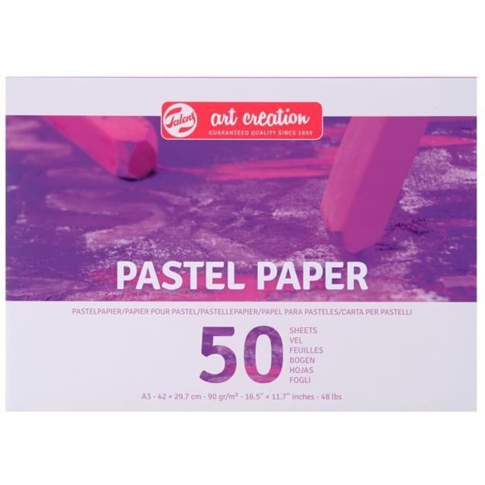Papier pour pastel - TALENS - Art Creation - 50 feuilles - 100 g/m² - Blanc blanc
