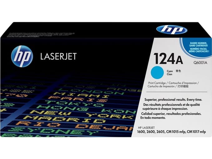 HP 124A - Tonercartridge - Origineel - Standaard Capaciteit - Cyaan
