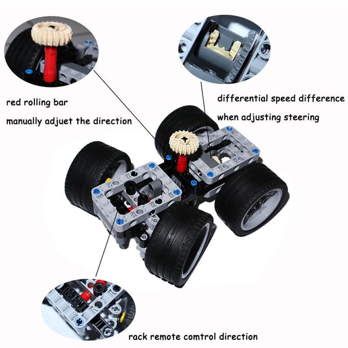 Technische Motoronderdelen Power Functions PF Modelsets Compatibel Tarin Auto Accessoires Bouwstenen MOC High-tech Bakstenen Speelgoed