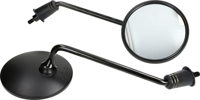 Spiegelset Mezoly mat zwart Sym Fiddle, Sym Tonik