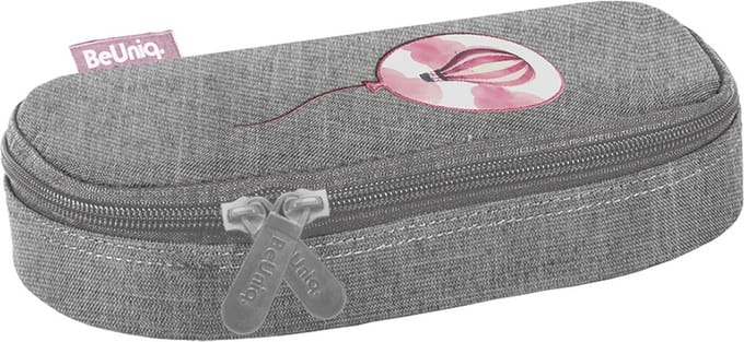 BeUniq Ballon etui - 23 x 10 x 5 cm - Grijs