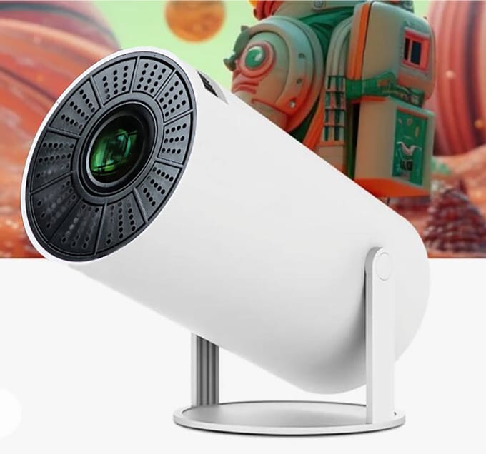 Freestyle design. 4K Ultra HD LED Smart Android 11 Multimedia projector beamer. met WIFI en Bluetooth INCL. De nieuwe H713 Quad-core ARM-Cortex-A53 PROCESOR.