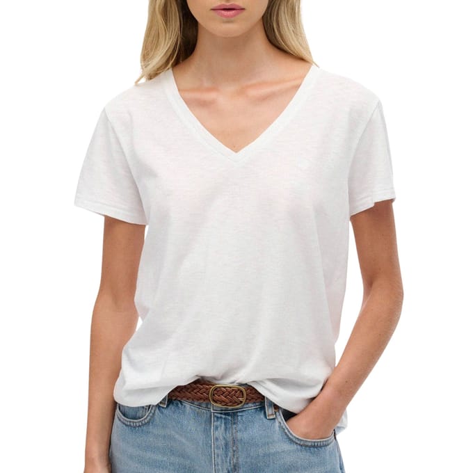 Superdry Studios Slub Embroidered Shirt Dames - Maat 10