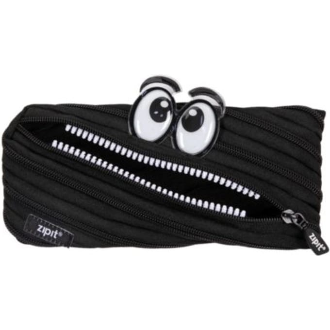 Zipit monster etui, formaat 22 x 10 cm., kleur zwart