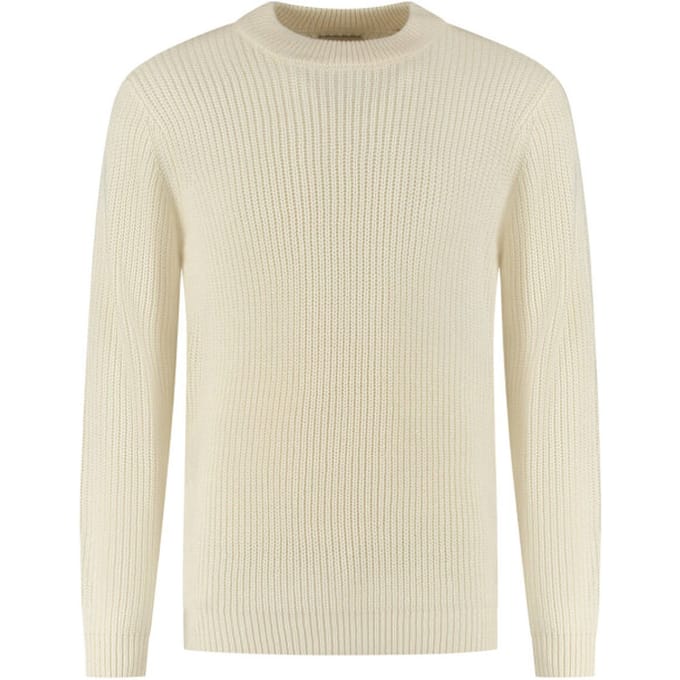 Dstrezzed Ds-crew Ribknit Offwhite Taglia: M | Maglioni a maglia Outlet | Uomo | Bianco