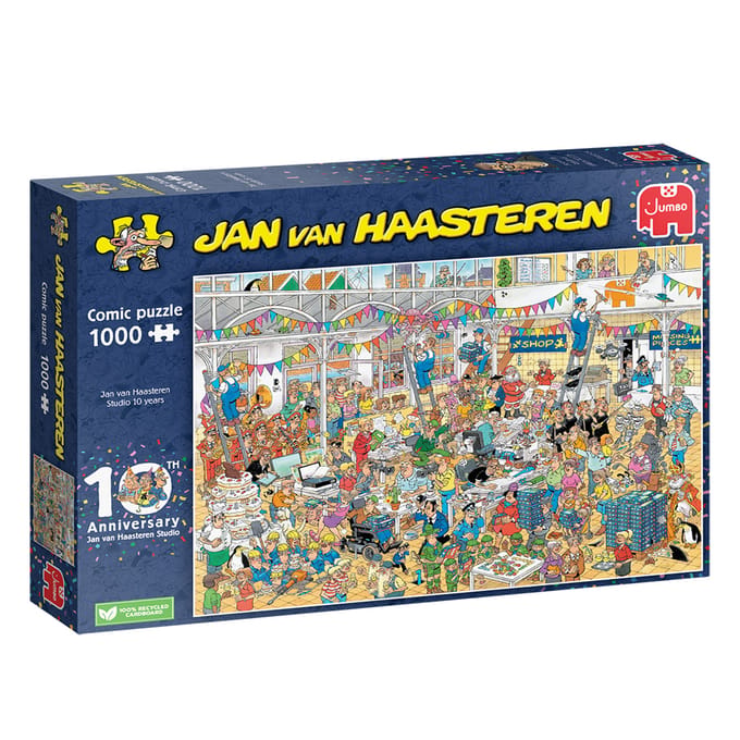 Jan Van Haasteren - JVH Studio 10 jaar - 1000 Stukjes puzzel - Legpuzzel