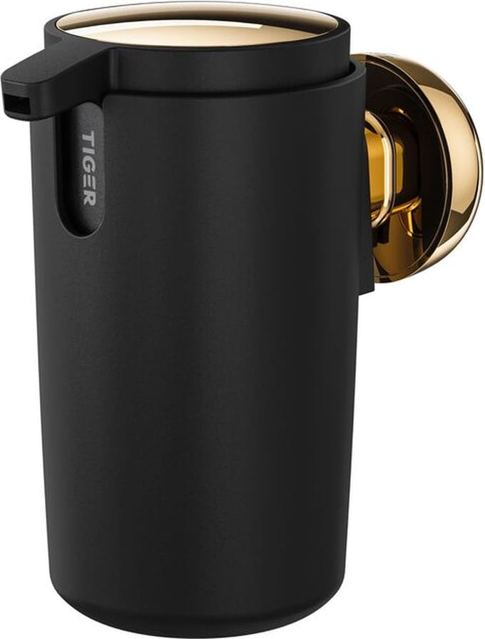 Tiger Cooper - Zeepdispenser 175 ml - Zwart / Goud gepolijst