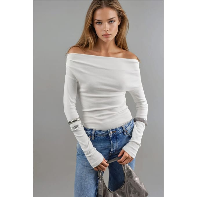 Bootcut Geplooide Blouse