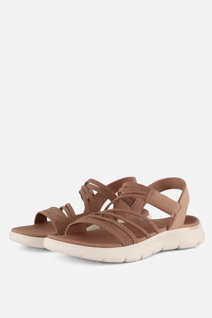 Skechers Go Walk Flex Sandalen cognac Textiel - Maat 41
