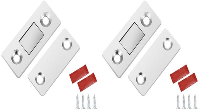 Magnetisch slot / onzichtbare magnetische deursloten RVS 2-pack