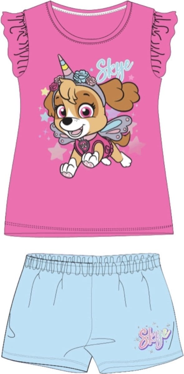 Paw Patrol pyjama-Meisjes shortama-Skye-Unicorn-Maat 98