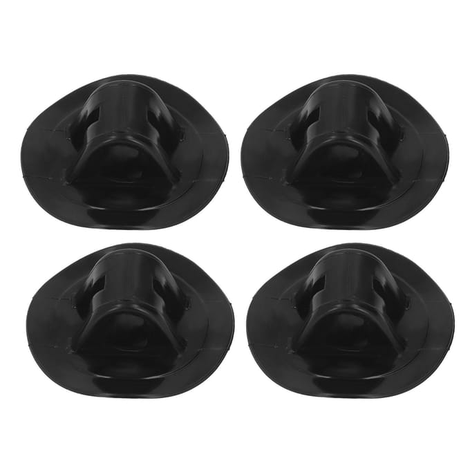 4 stuks 76mm Rubberboot Motor Bevestigingsbeugel Gesp Zwart Motor Bevestigingsbeugel voor Kajaks black
