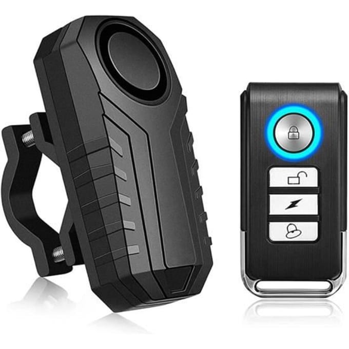 Fietsmotor Alarm, Claxon Met Afstandsbediening 113dB, Draadloos, Anti-diefstal, Vibratie, Scooter